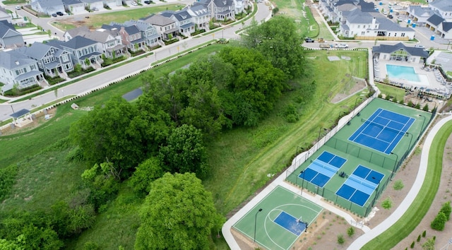 birds eye view of property featuring a residential view