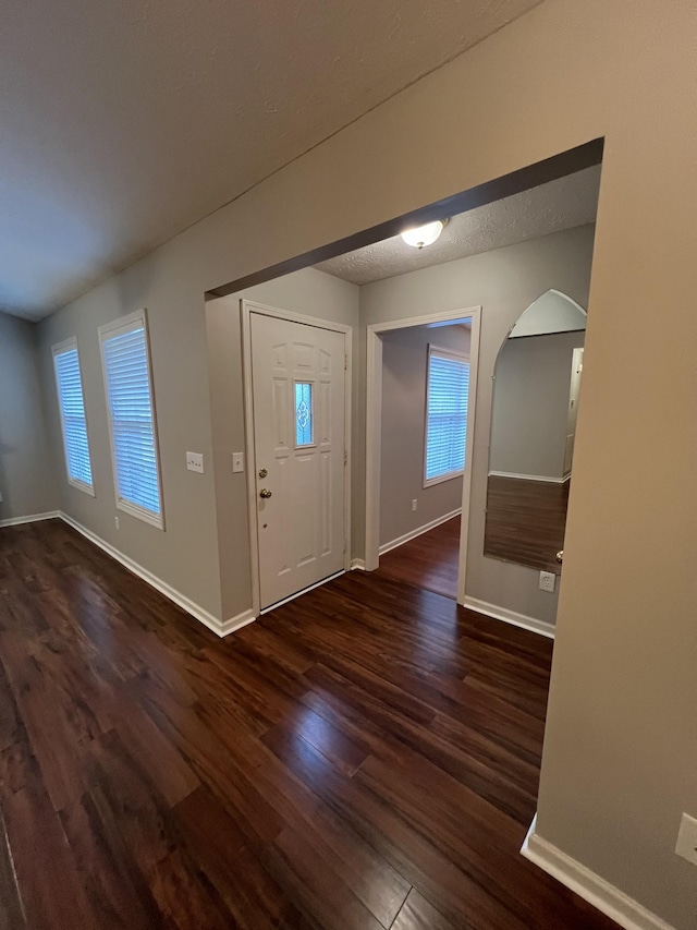 800 Browns Ln Unit L2, Gallatin, TN 37066 - foyer featuring arched walkways, a wealth of natural light, baseboards, and dark wood finished floors
