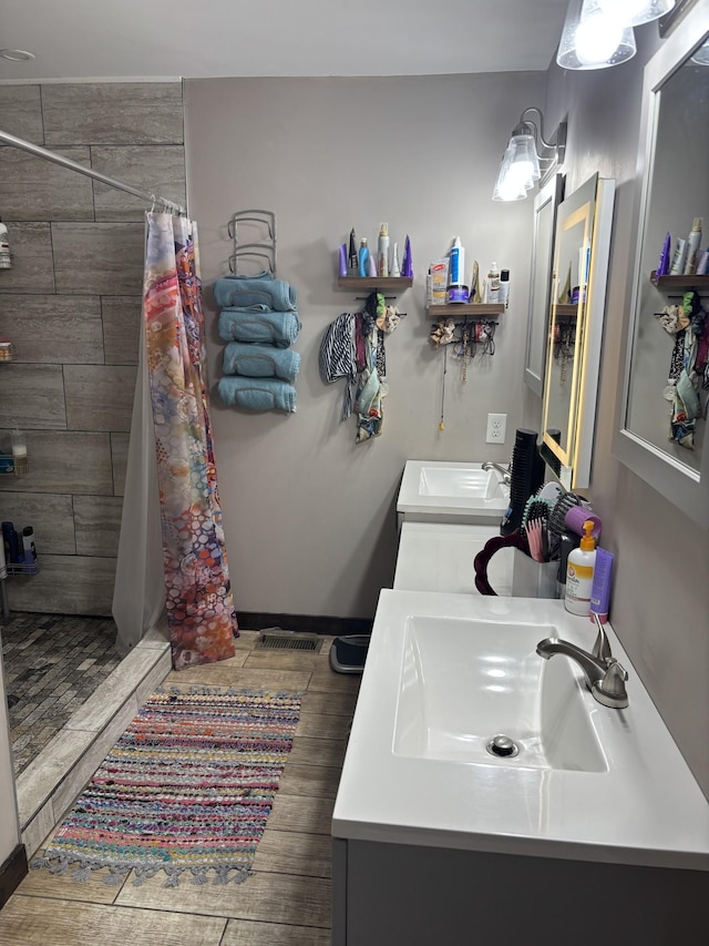 1684 Fletcher Rd, Estill Springs, TN 37330 - bathroom with a shower stall and vanity