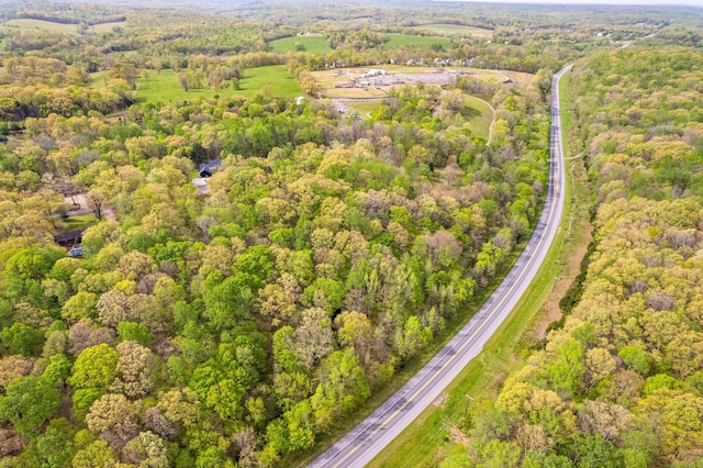1331 Hutcheson Ln, Clarksville, TN 37040 - drone / aerial view featuring a wooded view