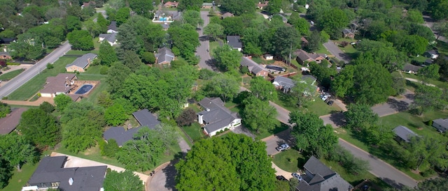 aerial view featuring a residential view