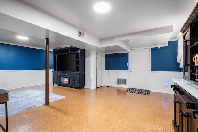 93 Hilltop Dr, Columbia, TN 38401 - interior space featuring visible vents and wainscoting