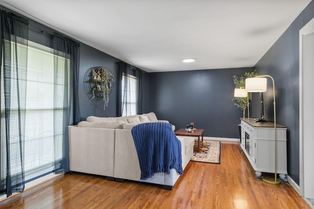 93 Hilltop Dr, Columbia, TN 38401 - living room featuring baseboards and wood finished floors