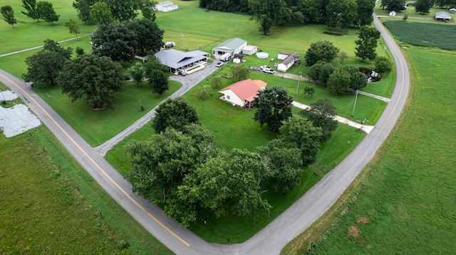 aerial view featuring a rural view