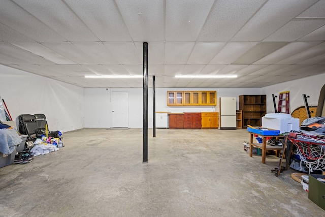 830 Blakemore Rd, Dickson, TN 37055 - finished basement featuring freestanding refrigerator