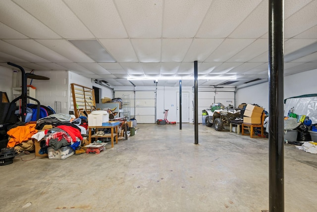 830 Blakemore Rd, Dickson, TN 37055 - garage featuring concrete block wall