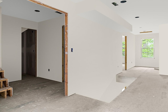 hallway with visible vents