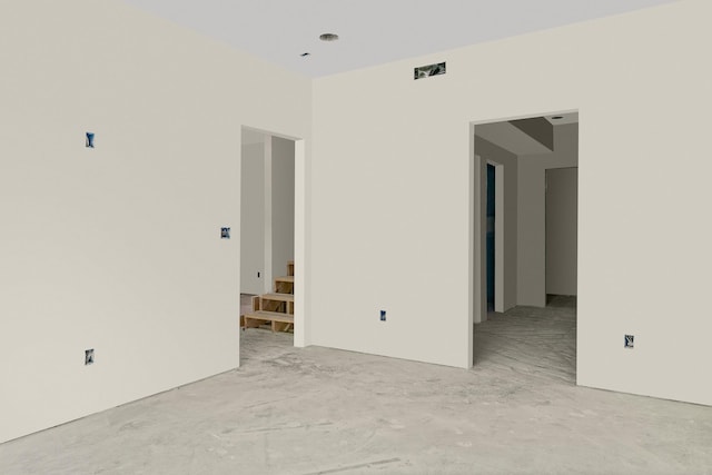 view of spare room