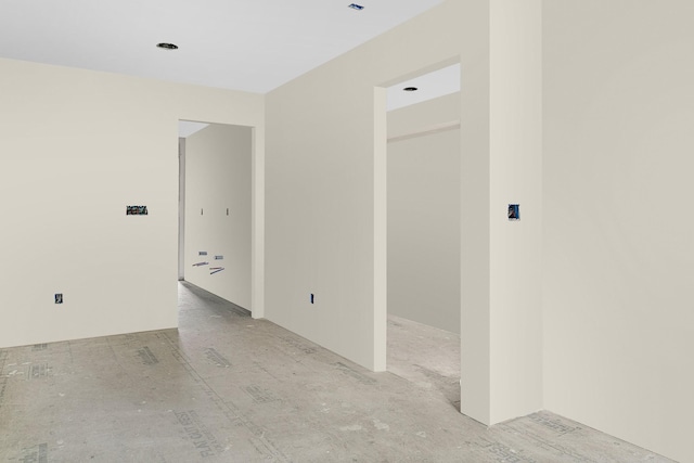 view of spare room
