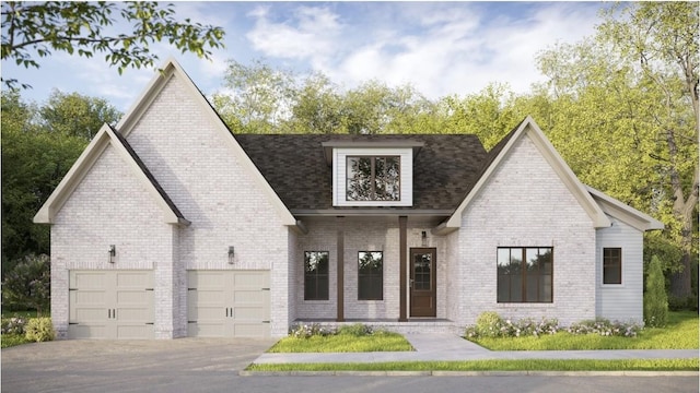 1004 Tiane Trl, Gallatin, TN 37066 - view of front of house featuring driveway, brick siding, and a garage