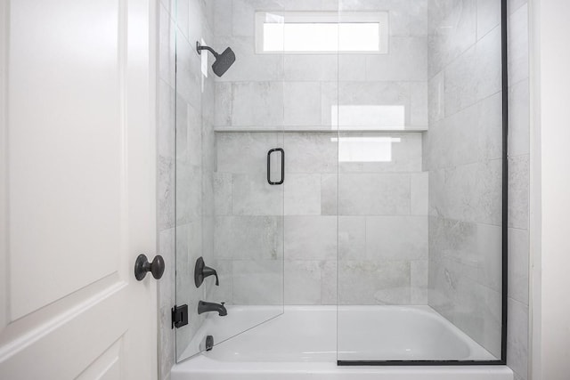 9710 Onyx Ln, Brentwood, TN 37027 - bathroom featuring bath / shower combo with glass door