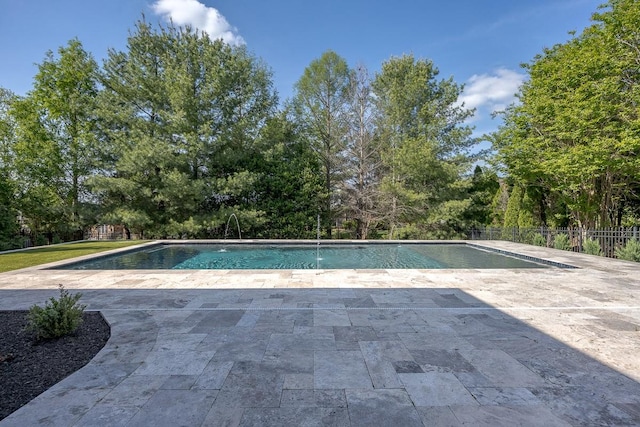 9710 Onyx Ln, Brentwood, TN 37027 - view of swimming pool with a fenced in pool, fence, and a patio