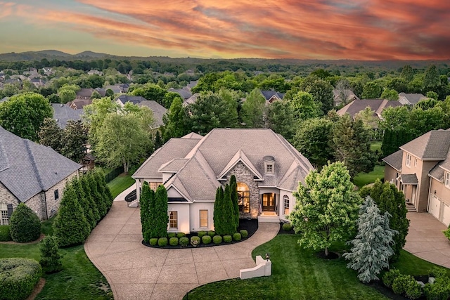 9710 Onyx Ln, Brentwood, TN 37027 - view of aerial view at dusk