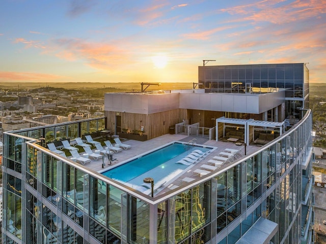 view of pool