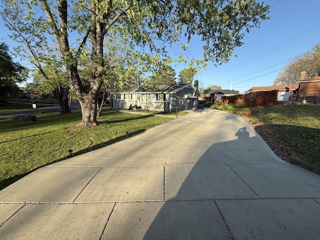 view of street featuring driveway