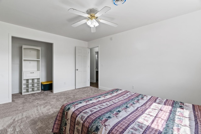 31449 Valley Ln, Prospect, TN 38477 - carpeted bedroom with baseboards and ceiling fan