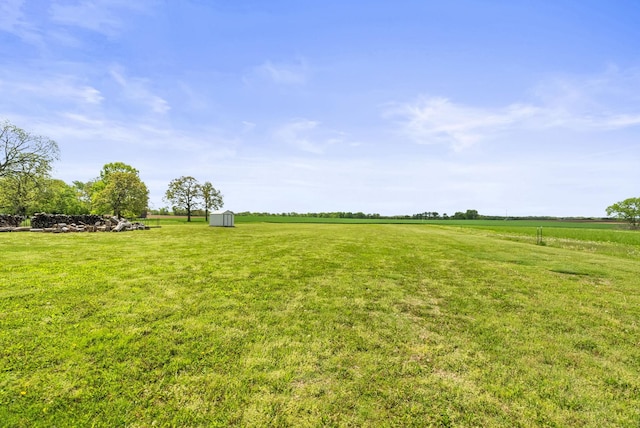 view of nature featuring a rural view