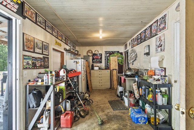 misc room featuring concrete flooring