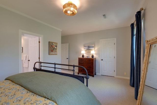 231 Westchase Dr, Nashville, TN 37205 - carpeted bedroom featuring baseboards, visible vents, and ornamental molding