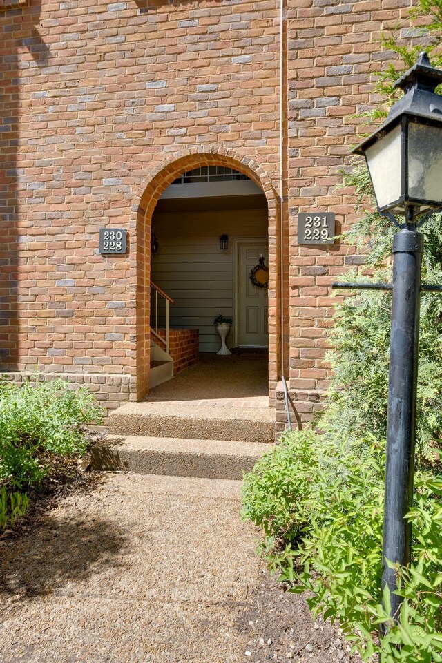 231 Westchase Dr, Nashville, TN 37205 - view of exterior entry with brick siding