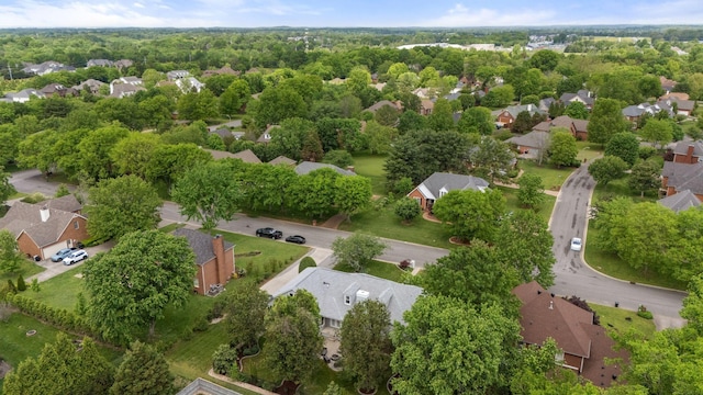 drone / aerial view featuring a residential view