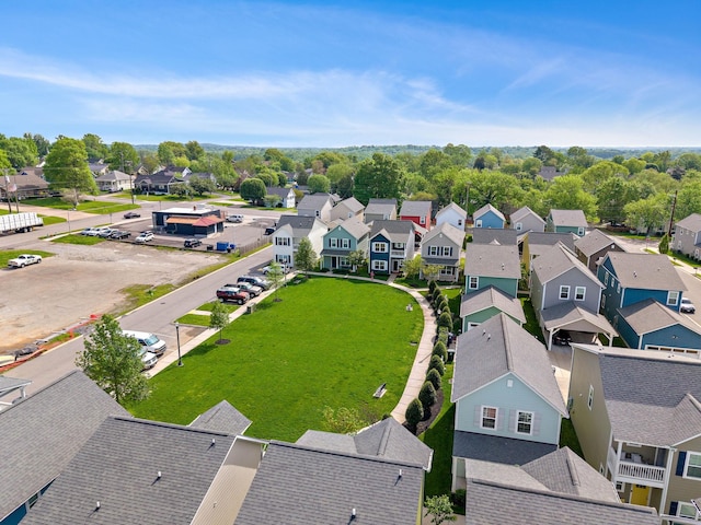 drone / aerial view featuring a residential view