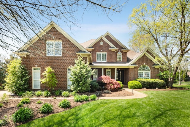 1136 Haverhill Dr, Brentwood, TN 37027 - view of front of house with brick siding and a front yard