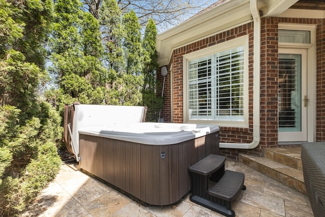 1136 Haverhill Dr, Brentwood, TN 37027 - view of patio featuring a hot tub