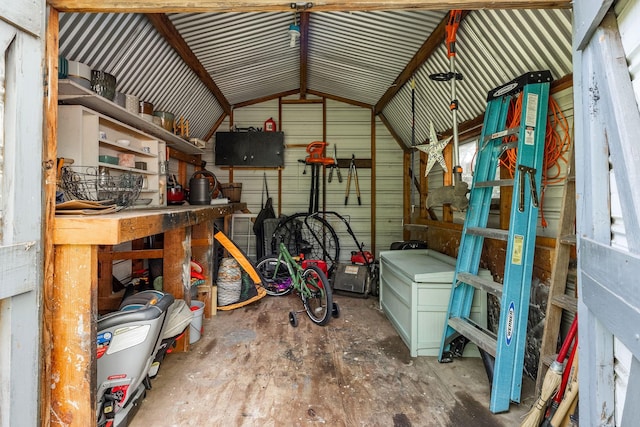 view of storage