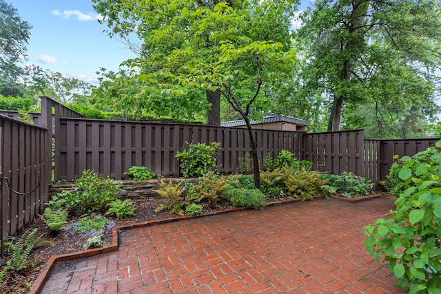 view of patio / terrace with a fenced backyard