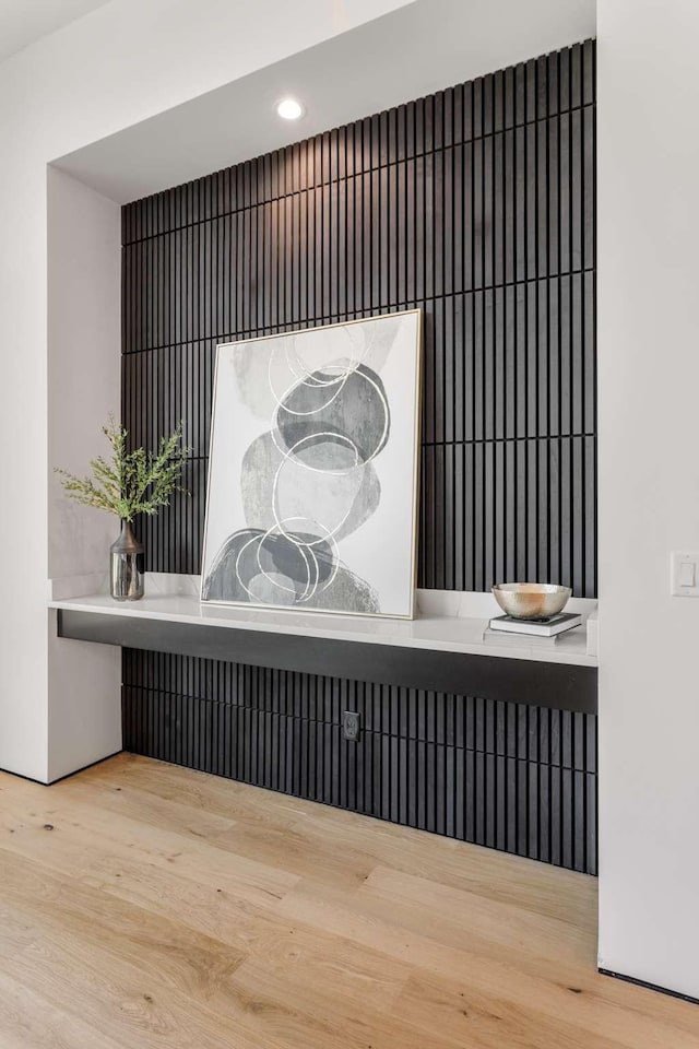 details featuring wood finished floors