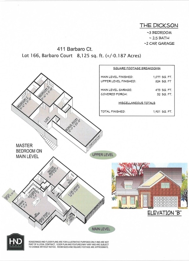 411 Barbaro Ct, Burns, TN 37029 - plan