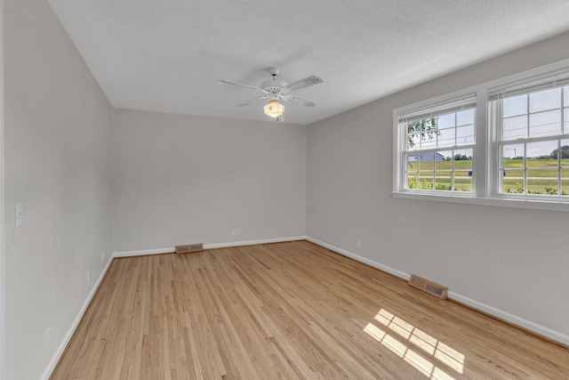4043 Marydale Dr, Nashville, TN 37207 - spare room with baseboards, ceiling fan, light wood-style flooring, and visible vents