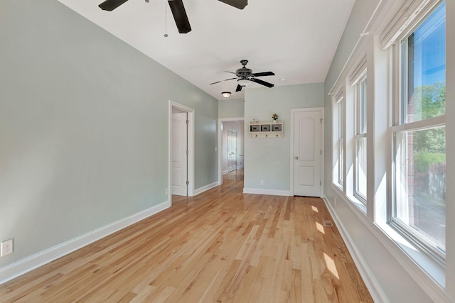1012 Carrs Creek Blvd, Greenbrier, TN 37073 - unfurnished room with light wood-style floors, baseboards, and ceiling fan