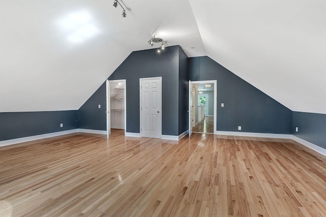 1012 Carrs Creek Blvd, Greenbrier, TN 37073 - bonus room featuring baseboards, vaulted ceiling, and light wood-type flooring