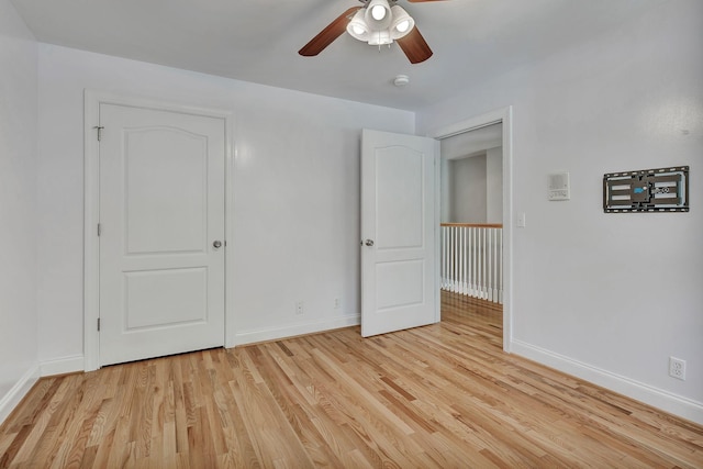 1012 Carrs Creek Blvd, Greenbrier, TN 37073 - unfurnished bedroom featuring light wood-style floors, baseboards, and a ceiling fan