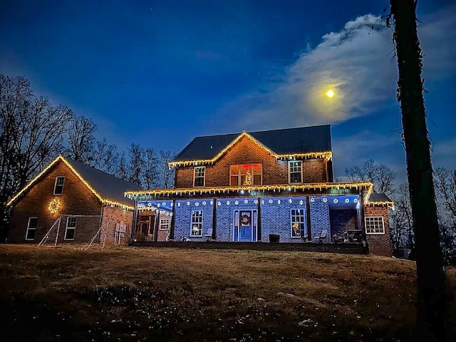 2971 Ownby Rd, Lewisburg, TN 37091 - back of house with a pergola and brick siding