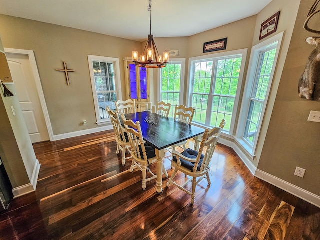 2971 Ownby Rd, Lewisburg, TN 37091 - dining space with plenty of natural light, baseboards, and an inviting chandelier