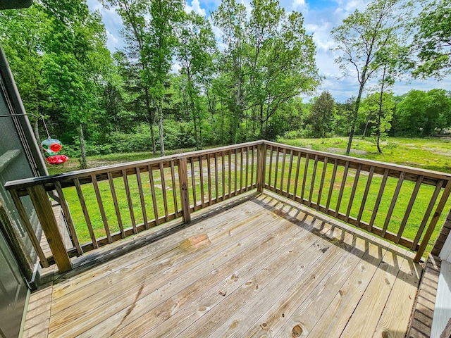 2971 Ownby Rd, Lewisburg, TN 37091 - wooden deck featuring a yard
