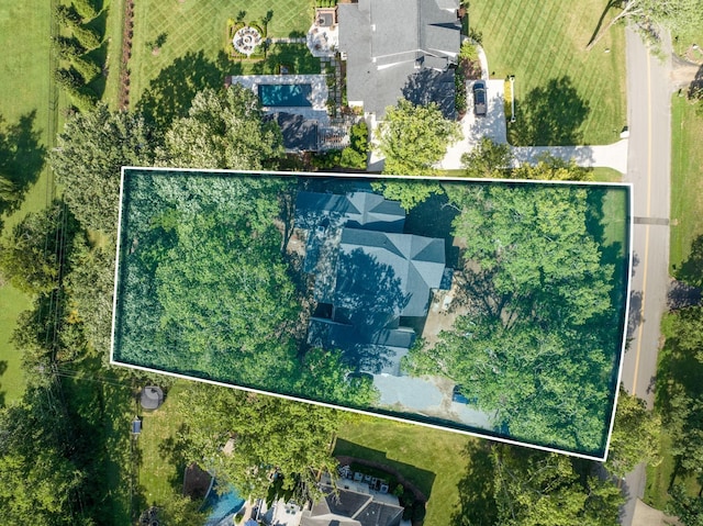 6120 Bresslyn Rd, Nashville, TN 37205 - aerial view of property's location with property parcel outlined