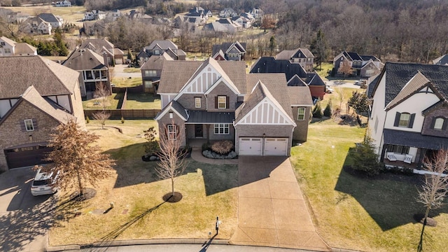 bird's eye view featuring a residential view