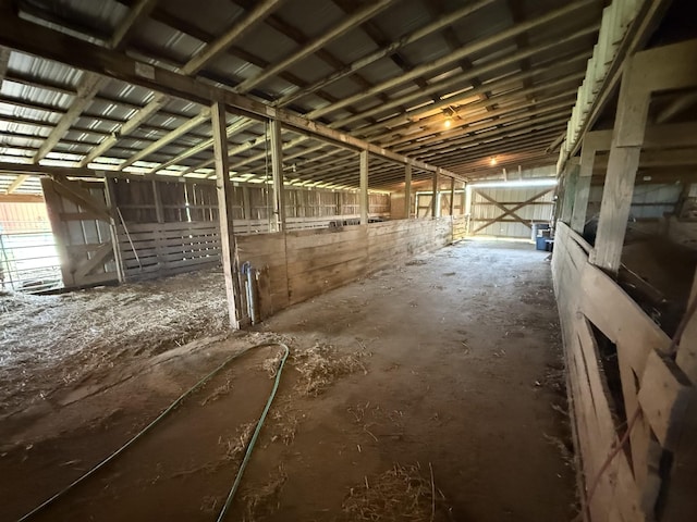 view of horse barn