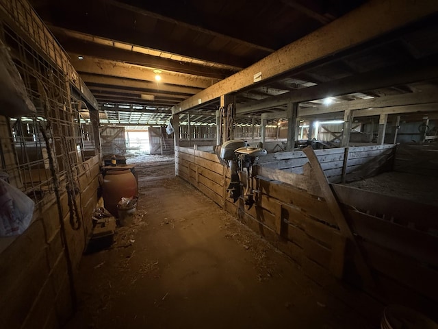 view of horse barn