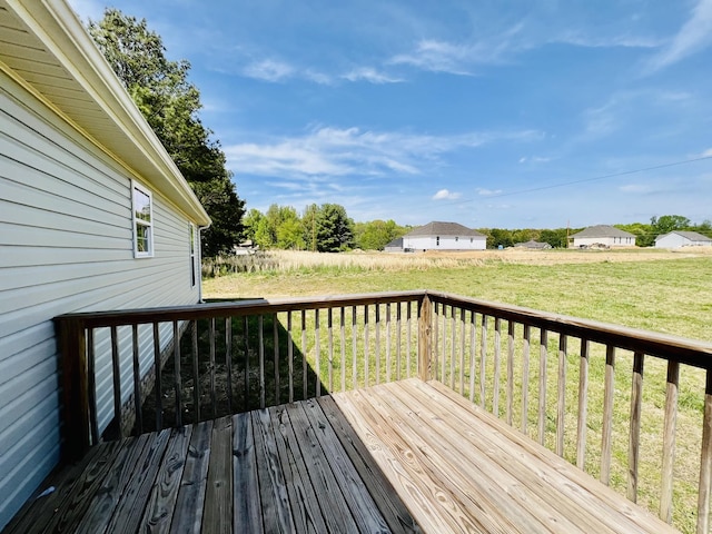 436 White Rd, Leoma, TN 38468 - wooden deck featuring a yard