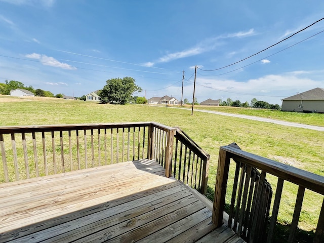 436 White Rd, Leoma, TN 38468 - deck featuring a yard