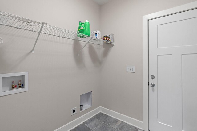 1209 Janie Sue Ct, Lebanon, TN 37087 - laundry room featuring baseboards, electric dryer hookup, and washer hookup