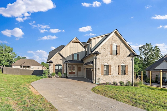 1209 Janie Sue Ct, Lebanon, TN 37087 - craftsman inspired home with board and batten siding, driveway, and brick siding
