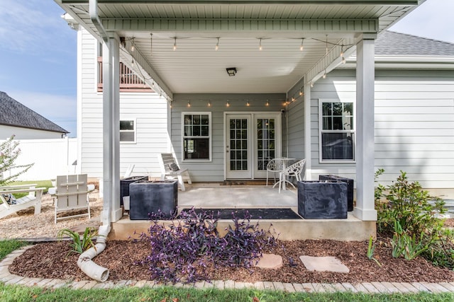 view of patio with fence