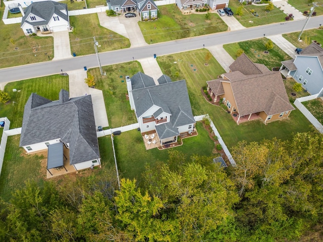 drone / aerial view featuring a residential view