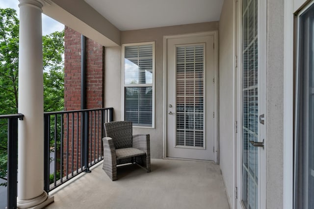 view of balcony